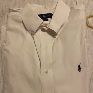 RALPH LAUREN L BUTTON DOWN WHITE